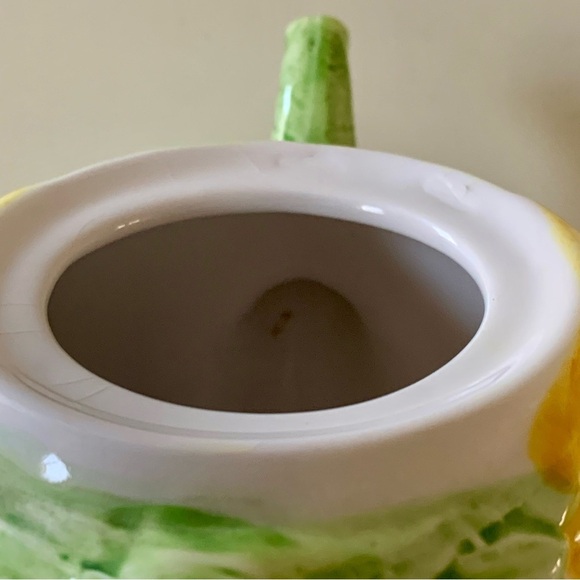 Vintage 1991 Seymour Mann Sunflower Teapot Hand Painted - Picture 9 of 13